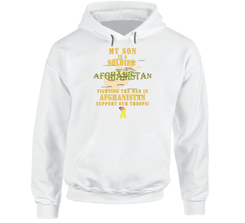 Army - My Son Soldier Fighting War Afghan W Support Our Troops - Hoodie