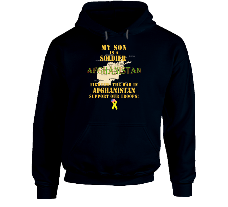 Army - My Son Soldier Fighting War Afghan W Support Our Troops - Hoodie