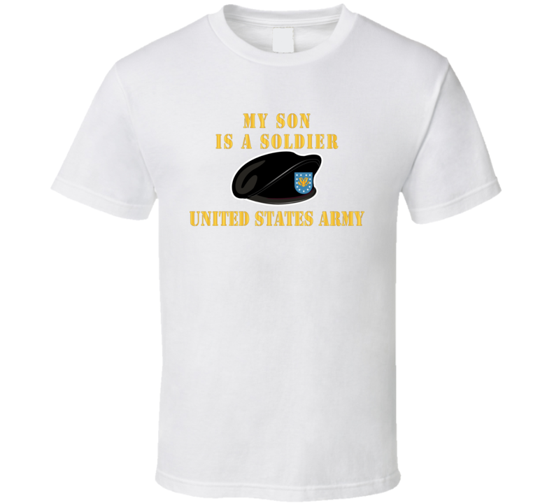 Army - My Son Is A Soldier W Beret - T-shirt