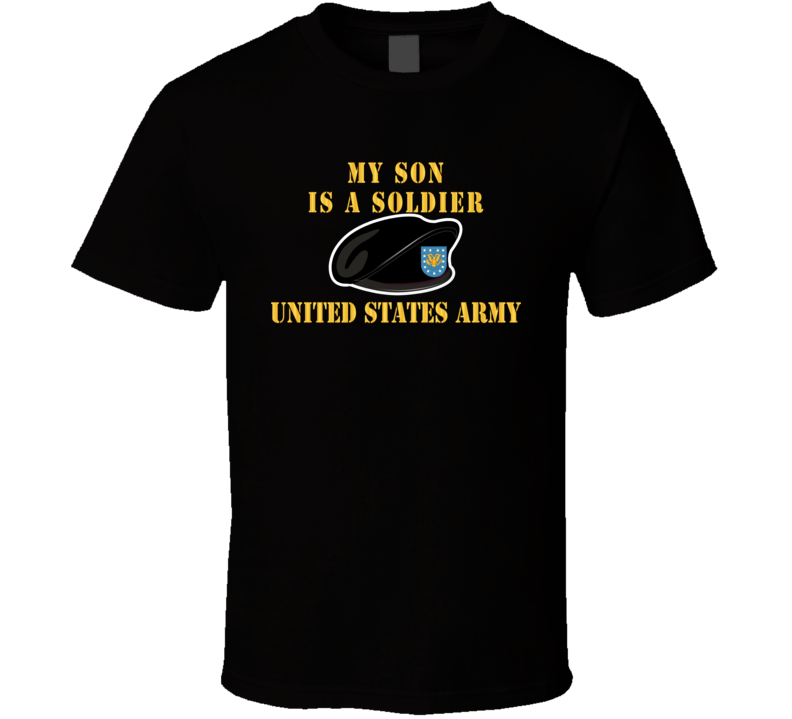 Army - My Son Is A Soldier W Beret - T-shirt