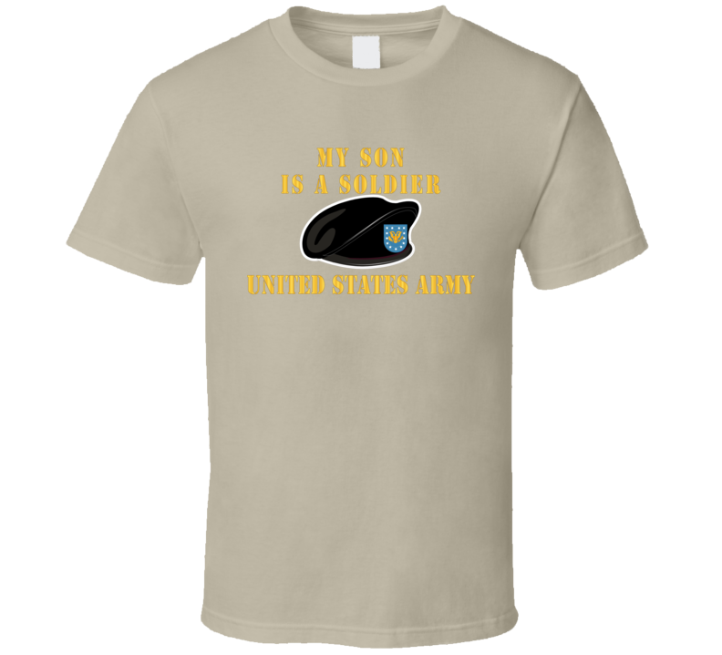 Army - My Son Is A Soldier W Beret - T-shirt