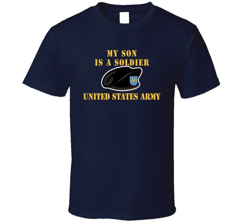 Army - My Son Is A Soldier W Beret - T-shirt