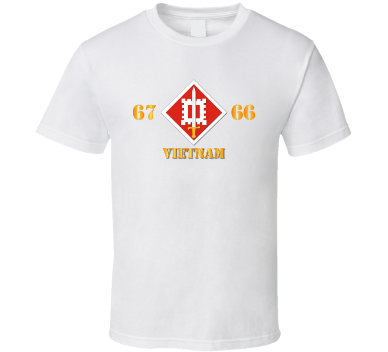 Army - 18th Engineer Brigade SSI - 66-67 - Vietnam T Shirt