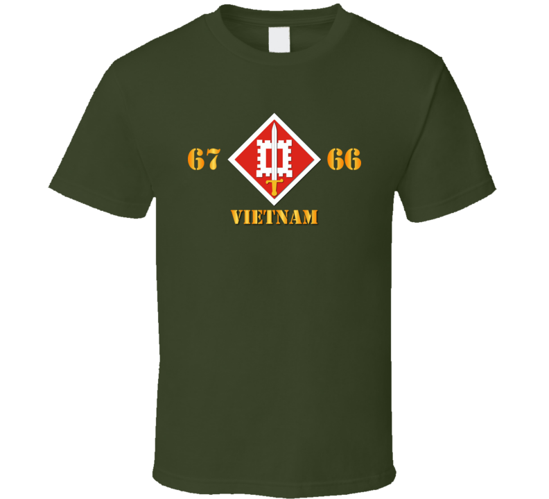 Army - 18th Engineer Brigade SSI - 66-67 - Vietnam T Shirt