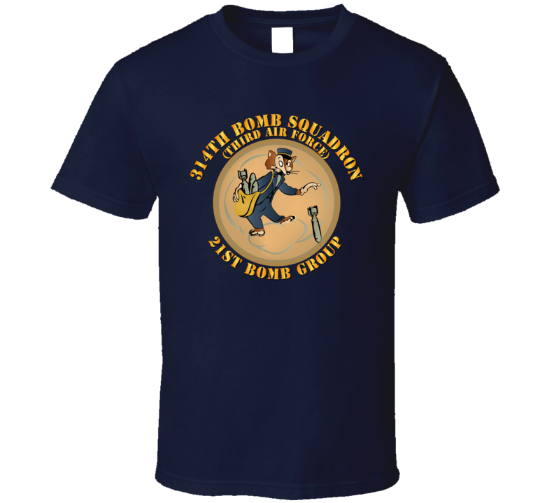 AAC - 314th Bomb Squadron- 21st BG - WWII - T-shirt