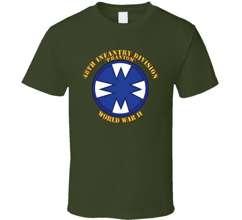 Army - 48th Infantry Division - Phantom - Wwii - T-shirt