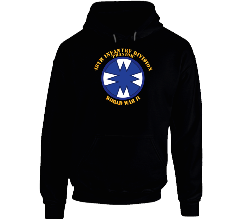Army - 48th Infantry Division - Phantom - Wwii - Hoodie