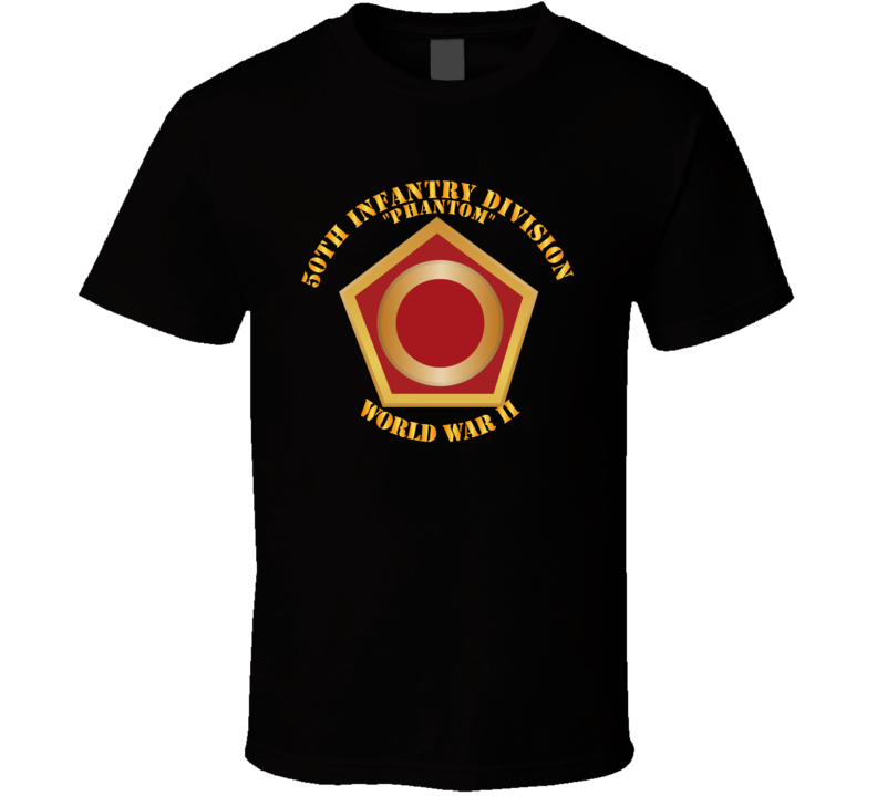Army - 50th Infantry Division - Phantom - Wwii - T-shirt