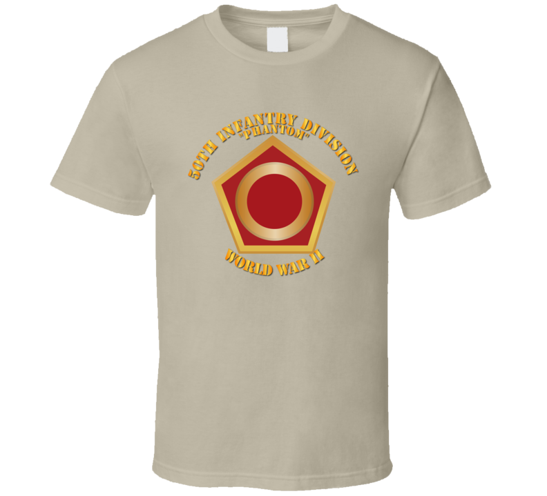 Army - 50th Infantry Division - Phantom - Wwii - T-shirt