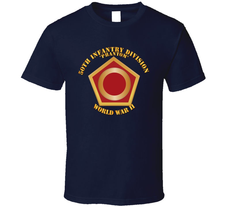 Army - 50th Infantry Division - Phantom - WWII - T-shirt