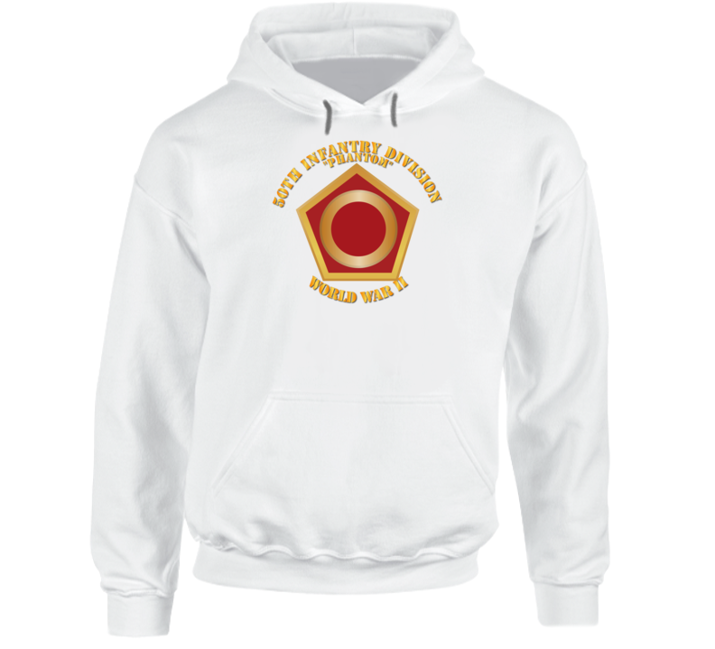 Army - 50th Infantry Division - Phantom - Wwii - Hoodie