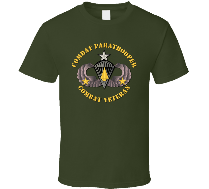 Army - Combat Paratrooper - Combat Veteran T-shirt