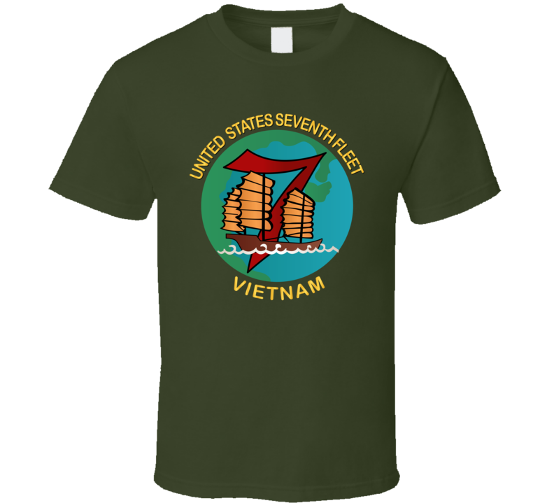 Navy - United States Seventh Fleet - Vietnam V1 T-shirt