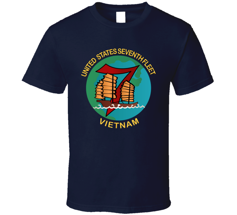Navy - United States Seventh Fleet - Vietnam V1 T-shirt