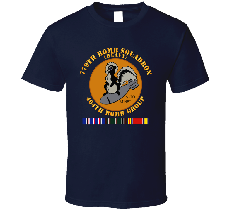 Aac - 779th Bomb Squadron - 464th Bg - Wwii W Svc T-shirt