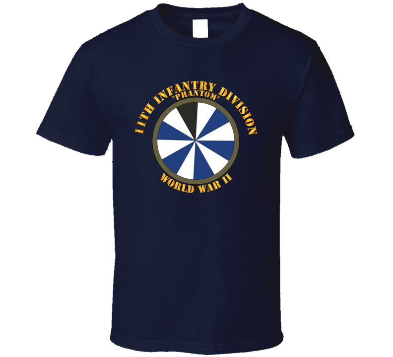 Army - 11th Infantry Division - Phantom - Wwii T-shirt