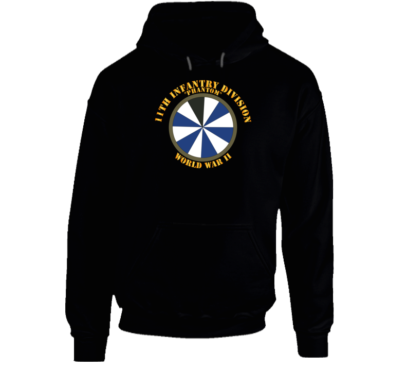 Army - 11th Infantry Division - Phantom - Wwii Hoodie