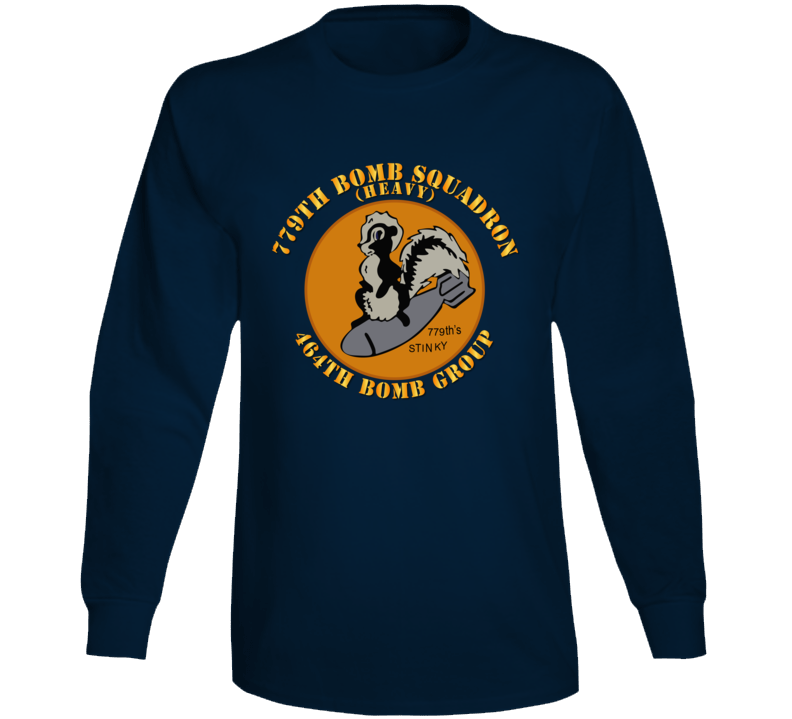 Aac - 779th Bomb Squadron - 464th Bg - Wwii Long Sleeve