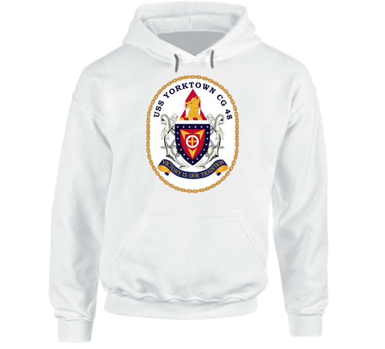 Navy - Uss Yorktown (cg-48) Wo Txt Hoodie