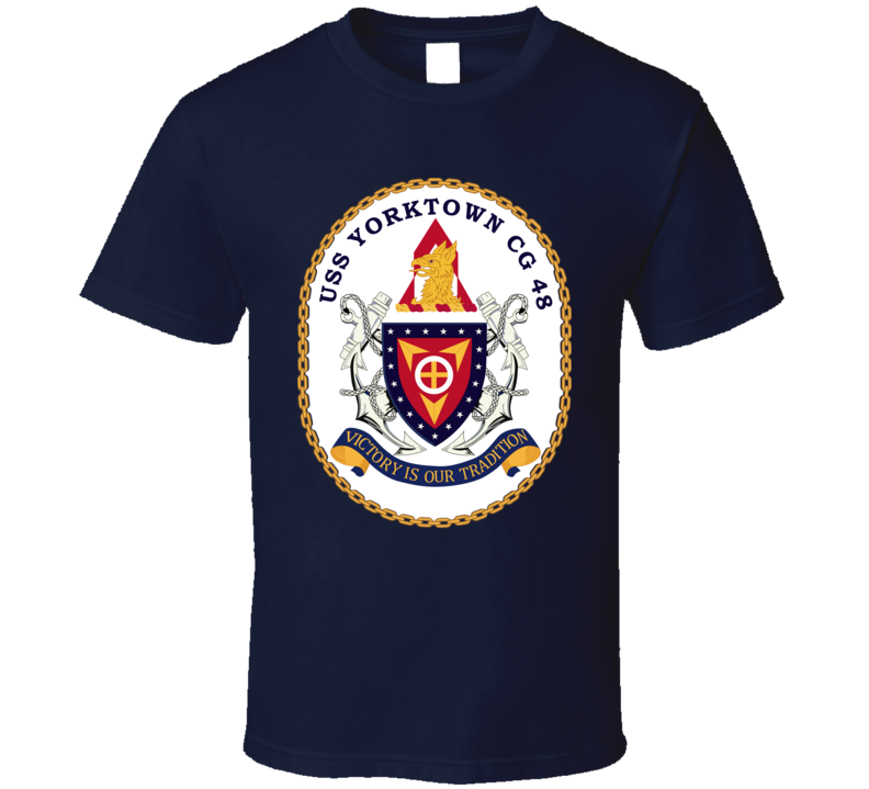 Navy - Uss Yorktown (cg-48) Wo Txt T Shirt
