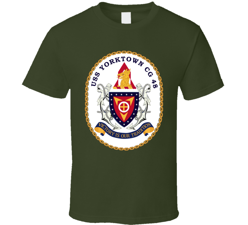 Navy - Uss Yorktown (cg-48) Wo Txt T Shirt