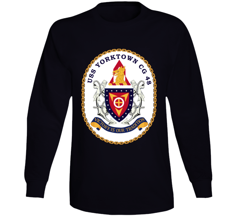 Navy - Uss Yorktown (cg-48) Wo Txt Long Sleeve
