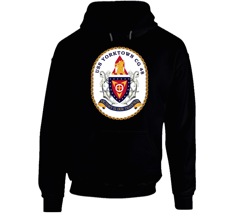 Navy - Uss Yorktown (cg-48) Wo Txt Hoodie