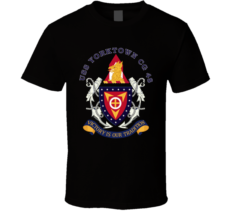 Navy - Uss Yorktown (cg-48) Wobakgrd T Shirt