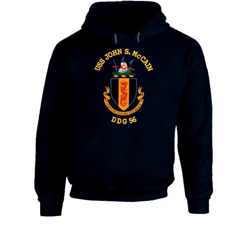 Navy - Uss John S. Mccain (ddg-56) Wo Bakgrd Hoodie