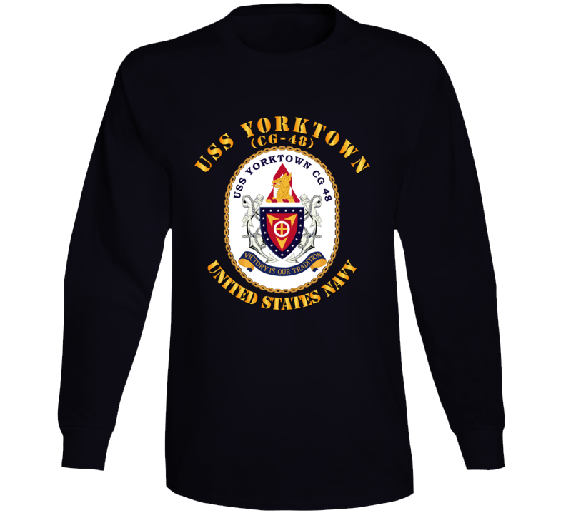 Navy - Uss Yorktown (cg-48) Long Sleeve