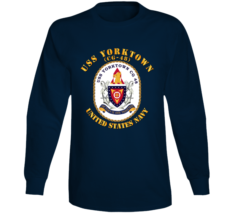 Navy - Uss Yorktown (cg-48) Long Sleeve