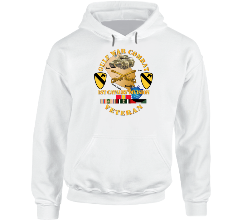 Army - Gulf War Combat Infantry Vet W 1st Id Ssi Hoodie
