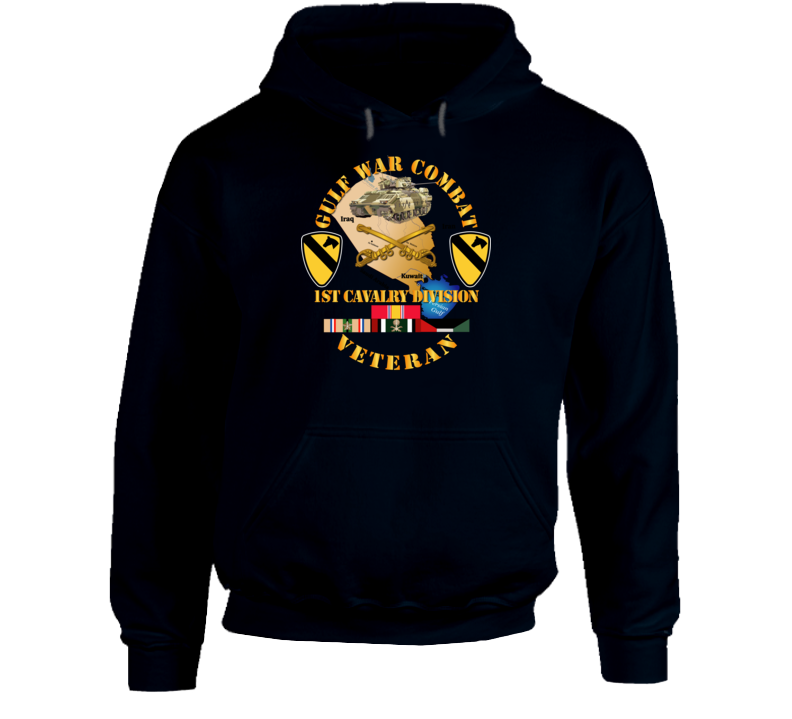 Army - Gulf War Combat Infantry Vet W 1st Id Ssi Hoodie