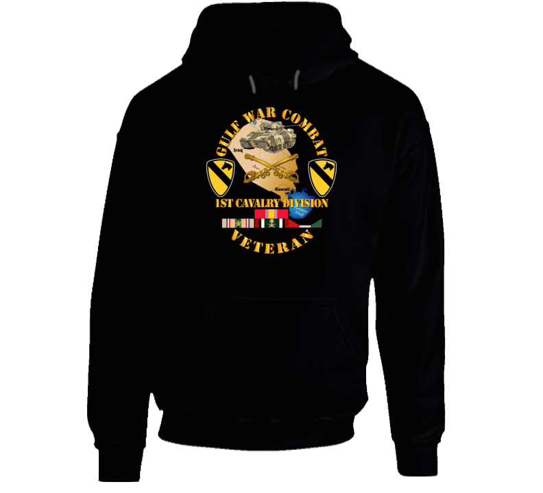 Army - Gulf War Combat Infantry Vet W 1st Id Ssi Hoodie
