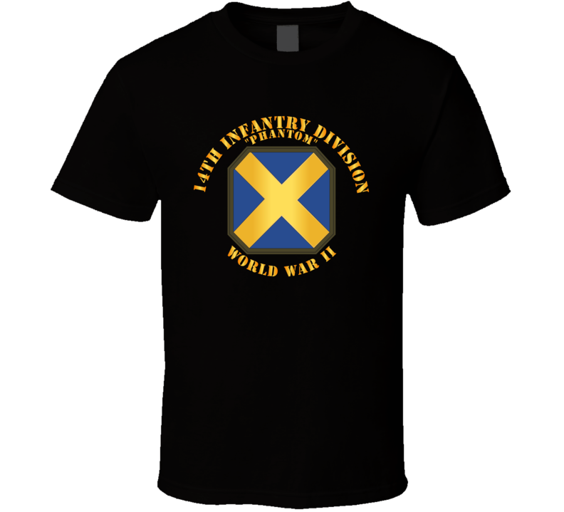 Army - 14th Infantry Division - Phantom - Wwii T-shirt