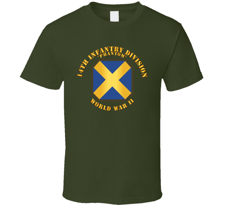 Army - 14th Infantry Division - Phantom - Wwii T-shirt