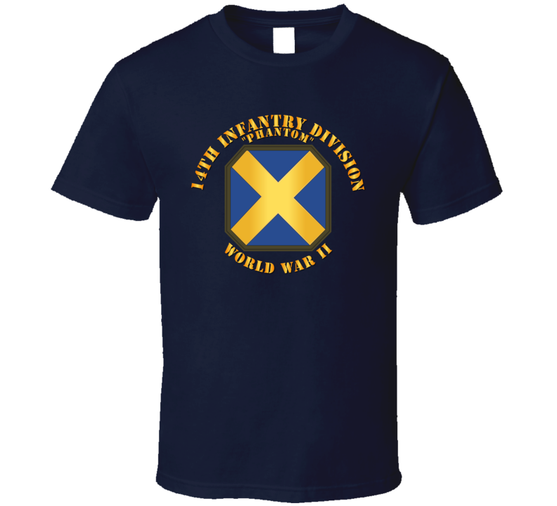 Army - 14th Infantry Division - Phantom - Wwii T-shirt