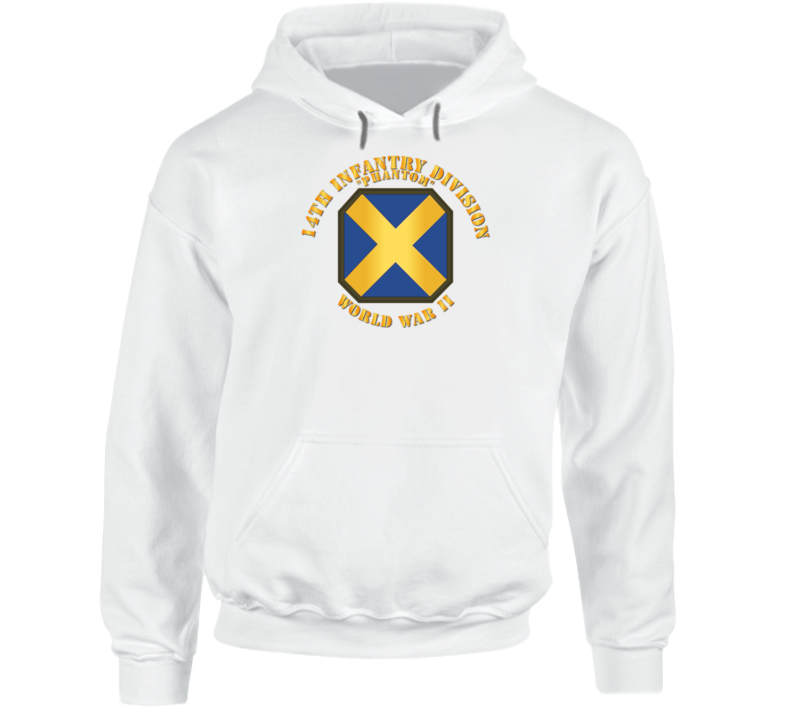Army - 14th Infantry Division - Phantom - Wwii Hoodie