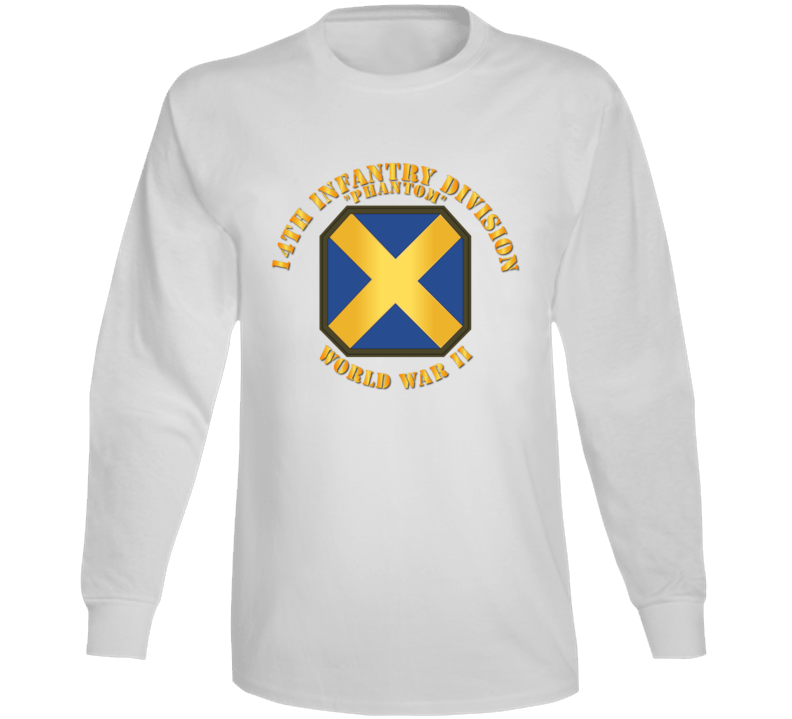 Army - 14th Infantry Division - Phantom - Wwii Long Sleeve