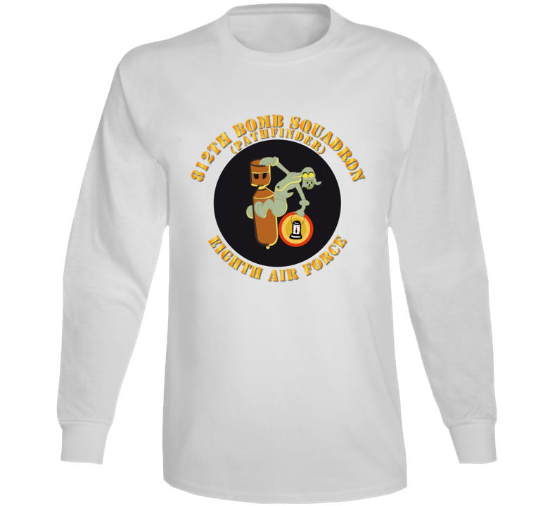 Aac - 812th Bomb Squadron - Pathfinder - 8th Af - Wwii Long Sleeve