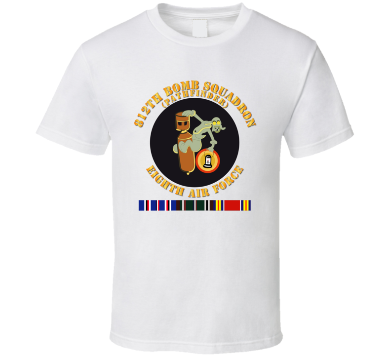 Aac - 812th Bomb Squadron - Pathfinder - 8th Af - Wwii W Svc - T-shirt