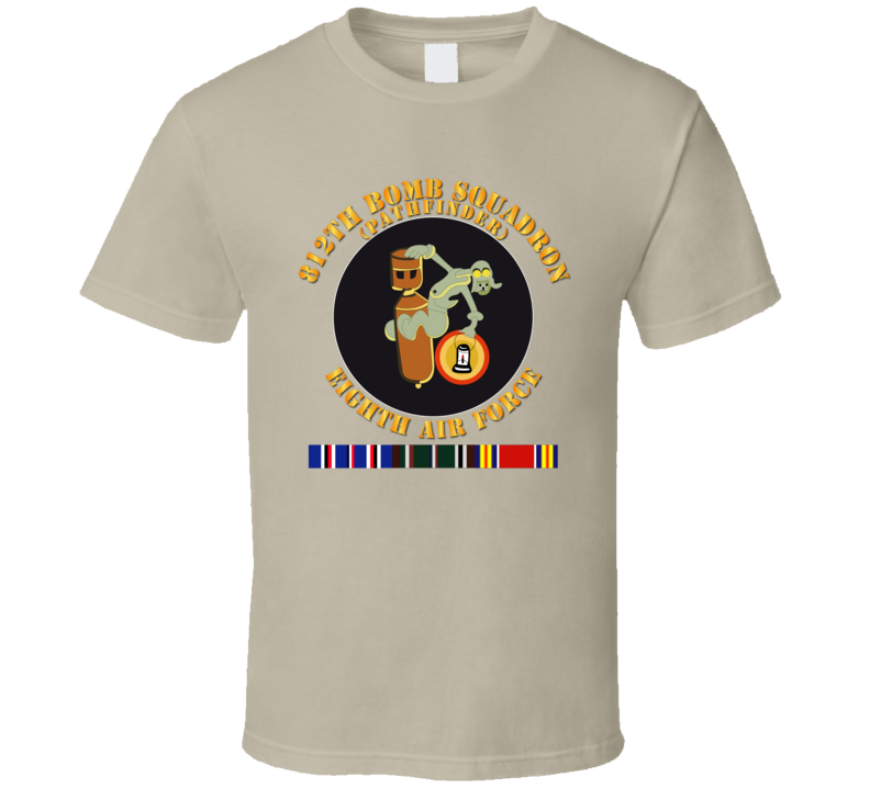 Aac - 812th Bomb Squadron - Pathfinder - 8th Af - Wwii W Svc - T-shirt
