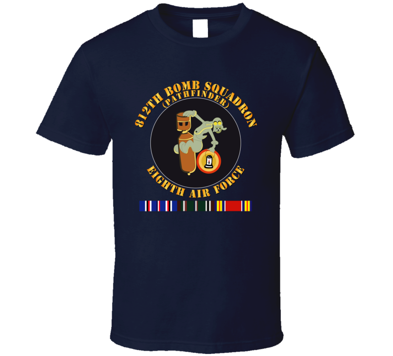 Aac - 812th Bomb Squadron - Pathfinder - 8th Af - Wwii W Svc - T-shirt