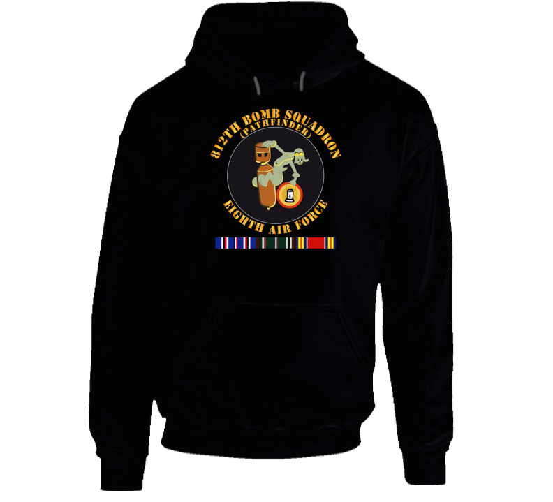 Aac - 812th Bomb Squadron - Pathfinder - 8th Af - Wwii W Svc - Hoodie
