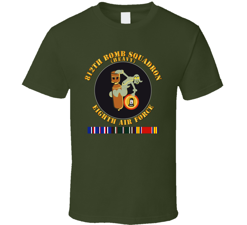 Aac - 812th Bomb Squadron- 8th Af - Wwii W Svc - T-shirt