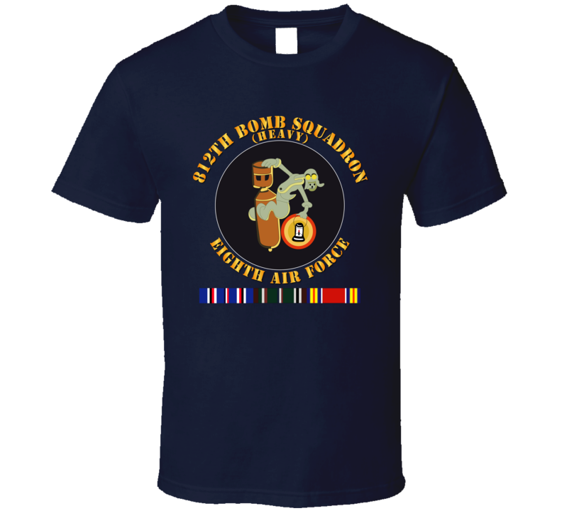 Aac - 812th Bomb Squadron- 8th Af - Wwii W Svc - T-shirt