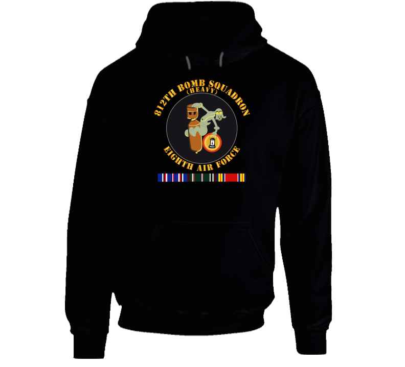 Aac - 812th Bomb Squadron- 8th Af - Wwii W Svc - Hoodie