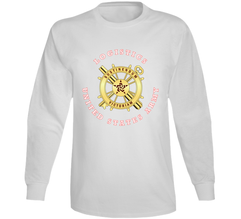 Army - Logistics Branch Plaque Wo Bkgrd Long Sleeve