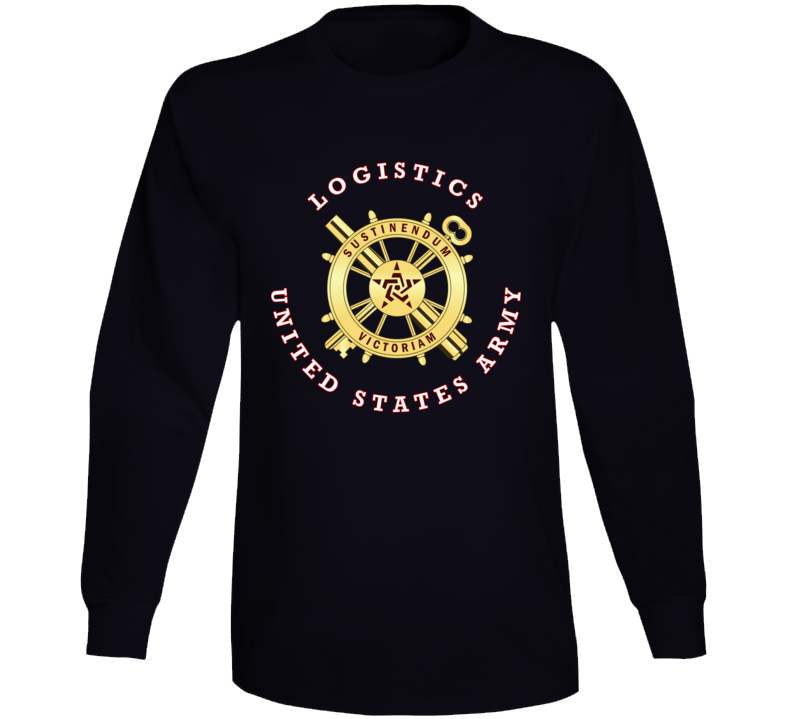 Army - Logistics Branch Plaque Wo Bkgrd Long Sleeve