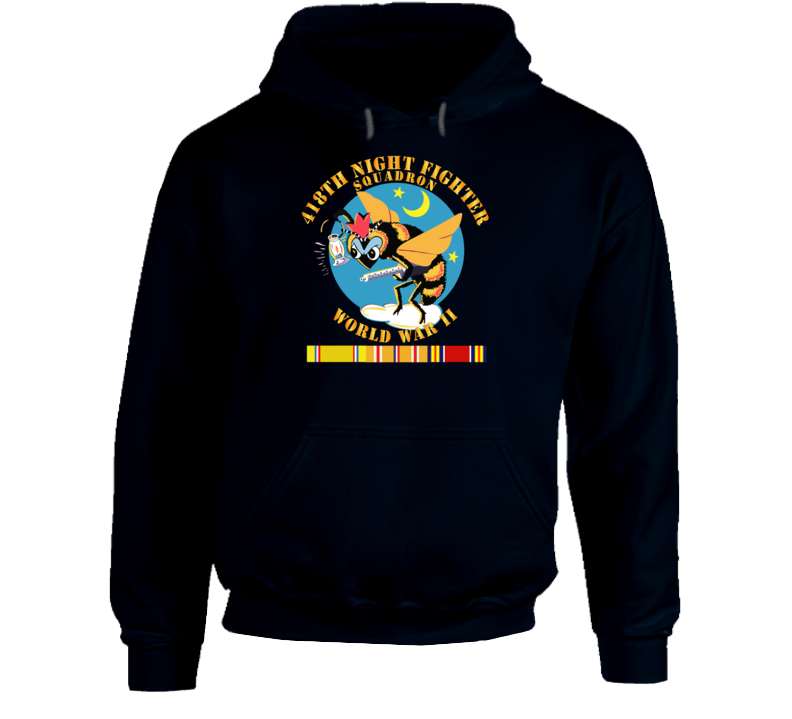 Aac - 418th Night Fighter Squadron - Wwii W Svc Hoodie